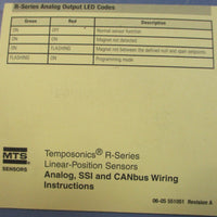 MTS Temposonics RPM0180UD511C202211 RSeries Linear Position Sensor w/ Software