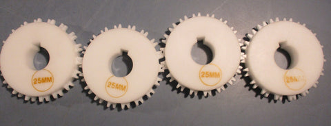 s1100 Intralox Sprocket 16 Double teeth 6.1 PD 3-1/8" 25MM Round Bore Lot of 4