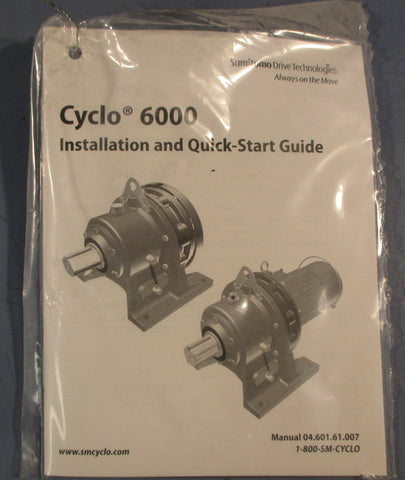 Sumitomo CNVX-6090Y-6 Speed Reducer 6:1 Ratio 1750 RPM 1.54 HP 1-1/8" Shaft Dia