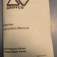 Griffco BPM050P Back Pressure Valve 10-150 PSI Set 50 1/2" NPT