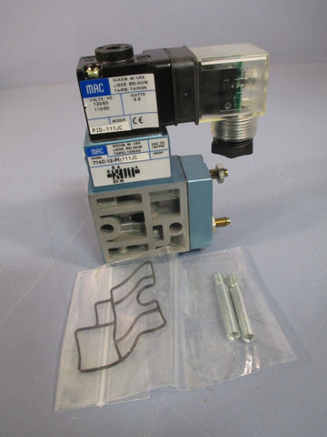 MAC Valves, Inc Solenoid Valve 4Way 110/120 Vac 714C12PI111JC w/PID111JC