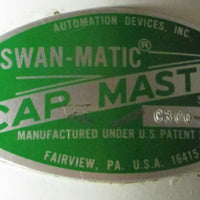 Swan-Matic C300 Cap Master Capper Machine C302E Controller Baldor DC Motor