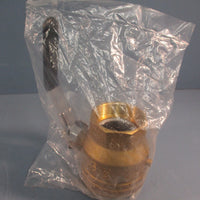 Grainger 1PYZ5 2" F x F Exhaust Brass Ball Valve 200 PSI, Hand Operated