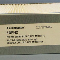 Air Handler 2GFN2 Mini Pleat Air Filter 20" x 24" x 4" 95% MFRM FG MERV 14