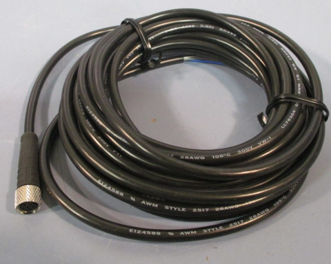 Banner Engineering 88664 Cordset M8 Female Straight, 5 Wire, 2 Meter PKG5M2