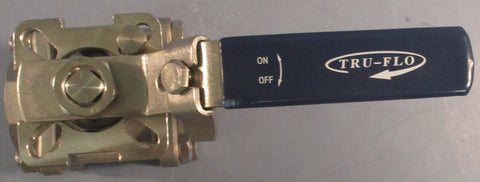 Tru-Flo QSM CF8M Stainless Steel Ball Valve 1-1/2" NPT 1000WOG Threaded