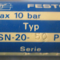 Festo DSN2050PPV Pneumatic Cylinder 10bar Max 2" Stroke 5/16" Shaft Dia