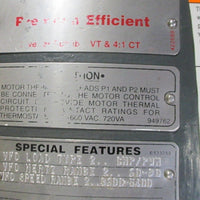 US Motors X15T1BZCRP Vertical Taper Shaft Motor 15 HP 08695940100 CorroDuty