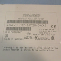 Siemens Simatic OP17 Operator Panel 6AV3 617-1JC20-0AX1