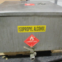 Flammable Hazardous Liquid Tank 25" 25" x15" Approx 40 Gallon Capacity w/ Hoses