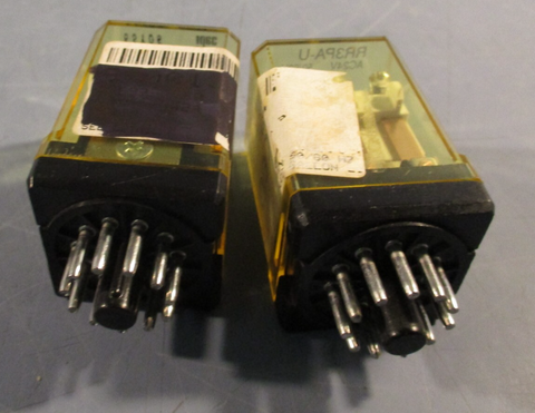 Lot of (2)  Idec RR3PAU AC24V Power Relay General Purpose 50/60Hz, 11Pin