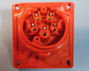 Altech ABL17 16A 6h/220/380V, 5 Pin Wall Mount Straight Receptacle Red NWOB