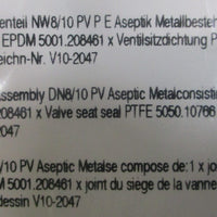 (Lot of 5) GEA Aseptomag 0951.50670 Seal Set Internal Assembly DN8/10PV
