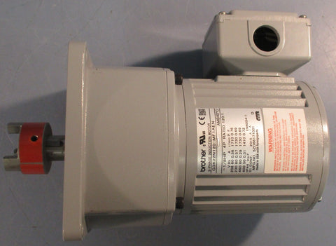 Brother G3K22N120MF1AEN Induction Motor 3Phase 120:1 Ratio 40°C 1/8HP