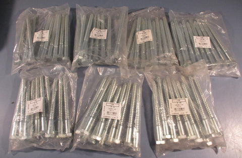 Lag Bolt Z/P 1/2 x 6 Zinc Plated Lag Screw Hex Head 6" Long (Lot of 70)