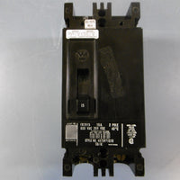 WESTINGHOUSE CIRCUIT BREAKER FB2015 4975D71G18 2 POLE 15 AMP 600 VAC  Used
