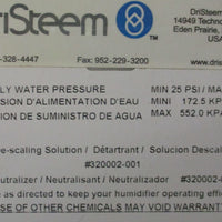 VaporStream VLC322 Electric Humidifier 480 Volt 3 Phase