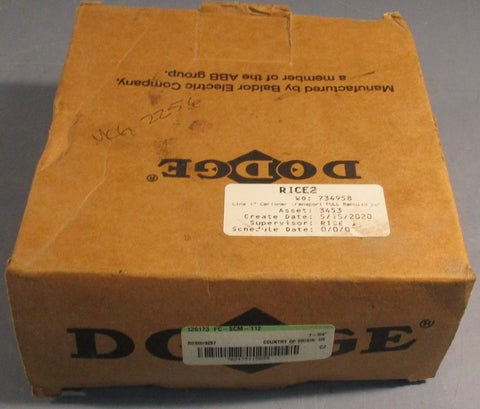 Dodge 126173 4-Bolt Flange Mount Ball Bearing FC-SCM-112 1-3/4" Bore