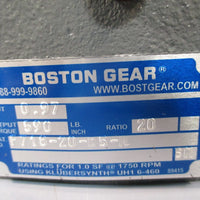 Boston Single Reduction Speed Reducer 20:1 Ratio F-718-20-B5-H