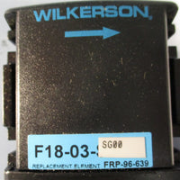 Wilkerson F18-03-SG00 Compact Particulate Air Filter 5 Micron 150psig Max