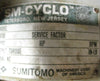 Sumitomo VHJS59AX SM-Cyclo Gear Reducer 35:1 26.3 HP 1750 RPM 3-5/8" Shaft Dia