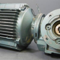 SewEurodrive 1.5HP Electric Motor DFT90S4 + Gear Reducer SAF37DT90S4 10.23:1