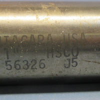 Lot of 2 Niagara 1" 4 Flute 56326 J5 HSCO 2" & 1.75" LOC Used Double End Mill