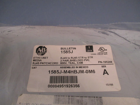AllenBradley Ethernet Media RJ45 Patchcord 1585JM4HBJM0M6