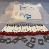 IDI 2191QL124V Red Indicator Light Panel Mount 24VDC 1/2W 2191 QL1 (Lot of 17)