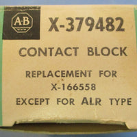 Allen Bradley X379482 Contact Block Replacement For X166558 Screw Terminals