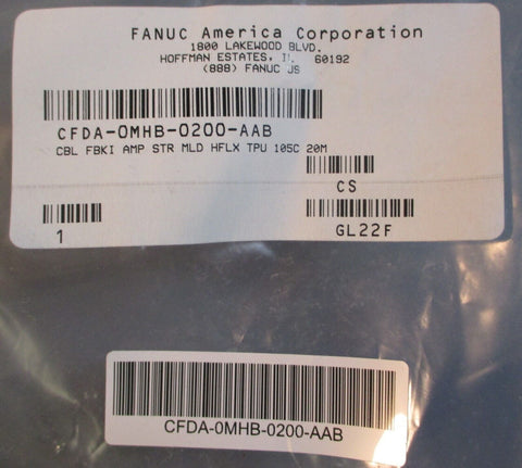 Fanuc CFDA-0MHB-0200-AAB Servo Feedback Encoder Cable 105C 600V 20m Long