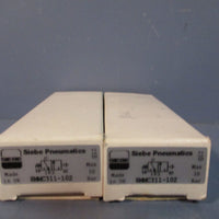 LOT OF (2) SIEBE PNEUMATICS DOUBLE SOLENOID VALVE MAX 10 BAR 8MMC311102