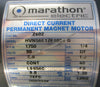 Marathon Z602 DC Permanent Magnet Motor HVN56E17F1001G 1/4HP 5/8" Shaft Dia