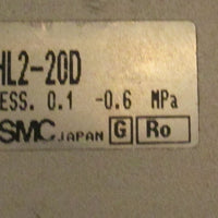 SMC MHL220D Parallel Pneumatic Gripper 0.10.6 MPa MHL220D Double Rod