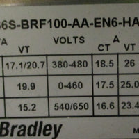 Allen Bradley 1336S-BRF100-AA-EN6-HA2-L6 Ser E Variable Frequency Drive 3PH