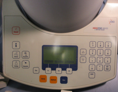 Mettler Toledo DL31 Karl Fisher Volumetric Titrator Aquastar AQV33 w/ Accs.