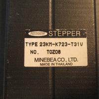 Astrosyn Stepper Motor 23KMK723T31V No. T0Z08 w/ Set Screw Toothed Pulley Used