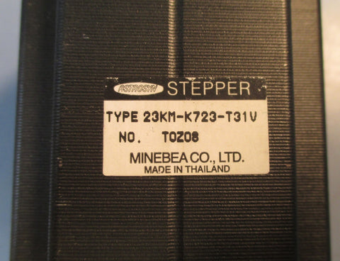 Astrosyn Stepper Motor 23KMK723T31V No. T0Z08 w/ Set Screw Toothed Pulley Used