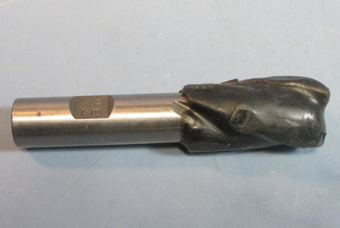 7/8" HSS 6E 3 Flute 15/8" LOC Professionally CNC Resharpened End Mill