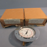 Lot of (2) Edwards 9738290 Metric Gauge Range -1 to 12.5 Bar Type 111.10.80
