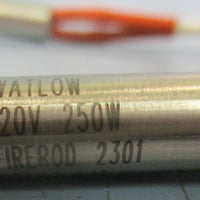 Watlow G2A47L12 Firerod Cartridge Heater 120V 250W 3/8" Dia 2" L Lot of 2