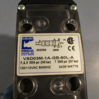 Continental Hydraulics Hydraulic Directional Valve 120vac VSD03M1AGB60LA