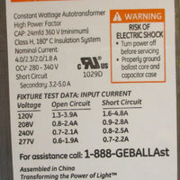 GE GEM400MLTAA45 Metal Halide Ballast 120/208/240/277V 72149