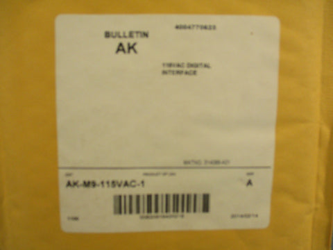 Rockwell Allen Bradley AK-M9-115VAC-1 Digital Interface Module Ser. A SEALED