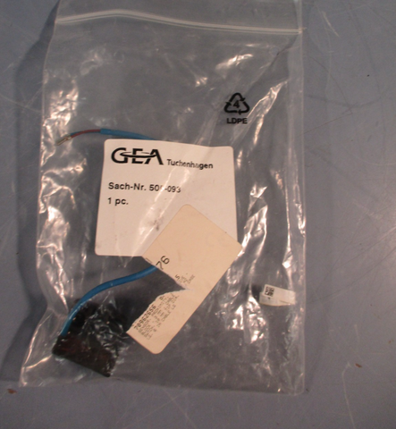 GEA TUCHENHAGEN 505-093 INDUCTIVE PROXIMITY SENSOR PTB 02 ATEX 2141 X