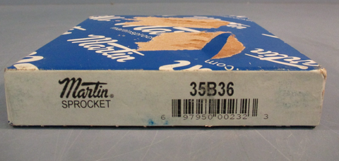 Martin Sprocket 35B36 Chain Sprocket 36 Teeth, Single Row, ANSI 35, 3/8" pitch