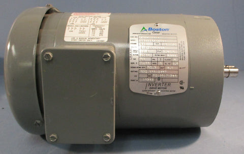 Boston Gear FUTF-ID-B Inverter Drive Motor 0.5HP 1750RPM 3PH 5/8" Shaft Dia NOS