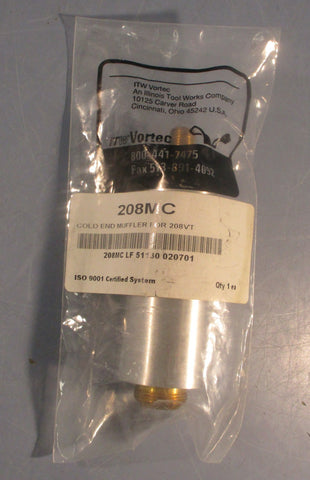 ITW Vortec 208MC LF 51130 020701 Cold End Muffler For 208VT Factory Sealed NOS