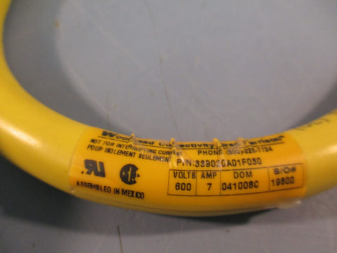 Brad Harrison/Woodhead 339020A01F030 9P MALE FEMALE STIST 3 6/9 AWG PVC CORD