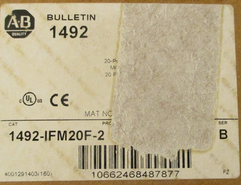 Allen Bradley 1492-IFM20F-2 Ser B 20 Pt Interface Module 0-265V AC/DC